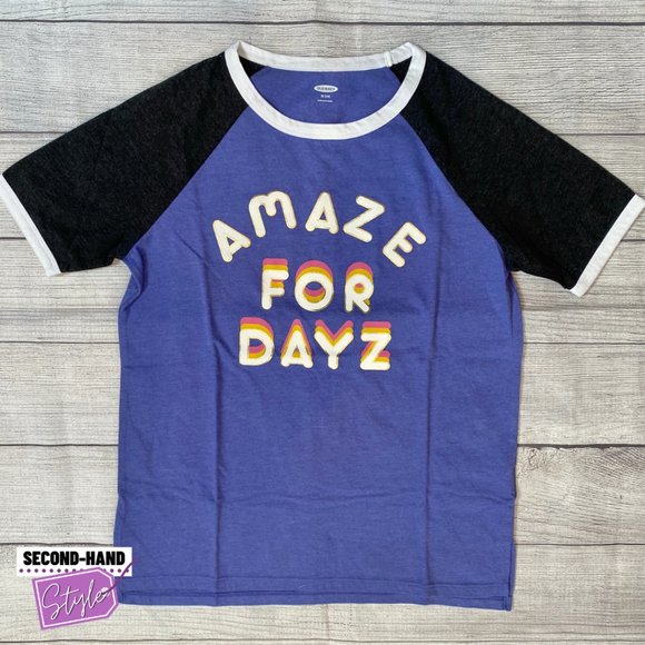 Old Navy Girls Sz14 (Set of Two) Graphic Short-Sleeve Tees - Picture 2 of 3